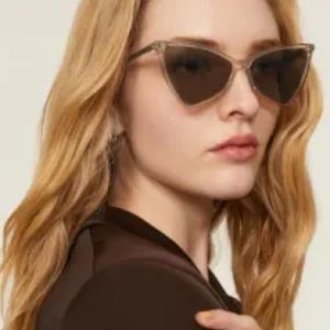 Saint Laurent, 2023 brown angular glasses